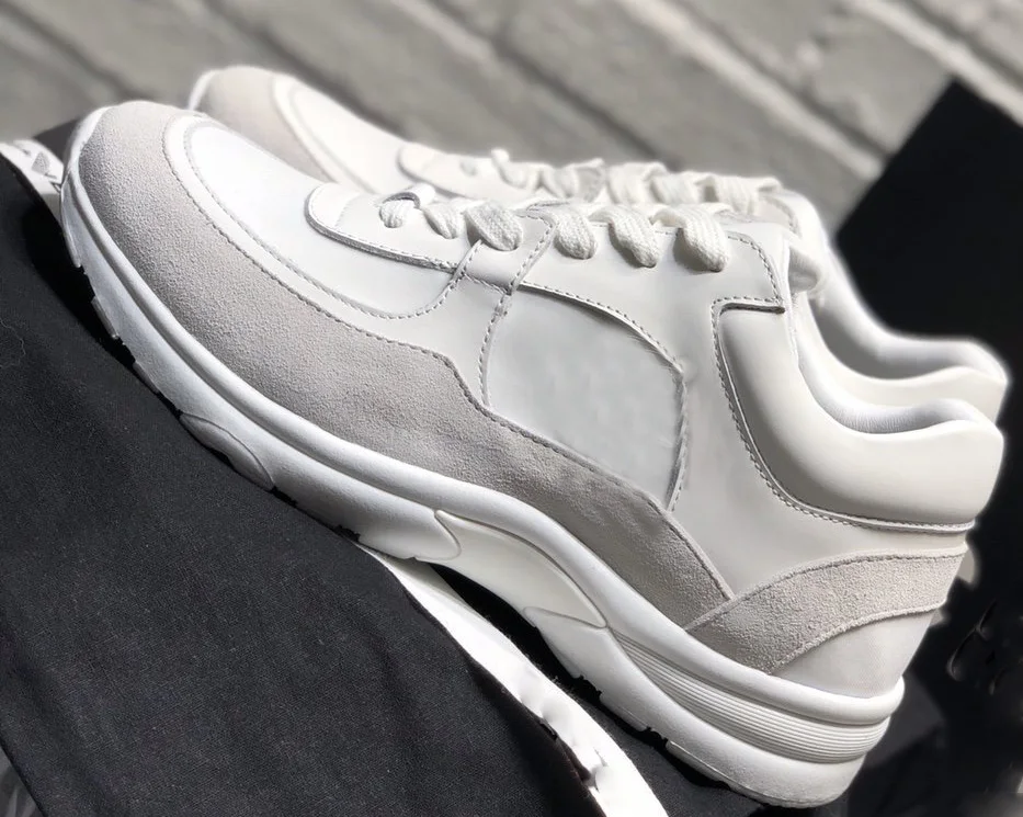 

Luxury Designer Trainer Women's Sneakers Natural Leather Sports Men's Running Shoes Spring Autumn Casual Couples Unisex Shoes