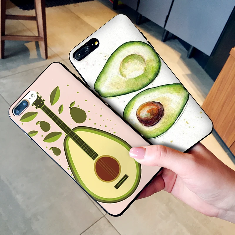 Фрукты авокадо Мягкий ТПУ чехол для Apple IPhone X XR XS MAX 5 5S 5C SE 6 S 7 8 Plus ipod touch силиконовый