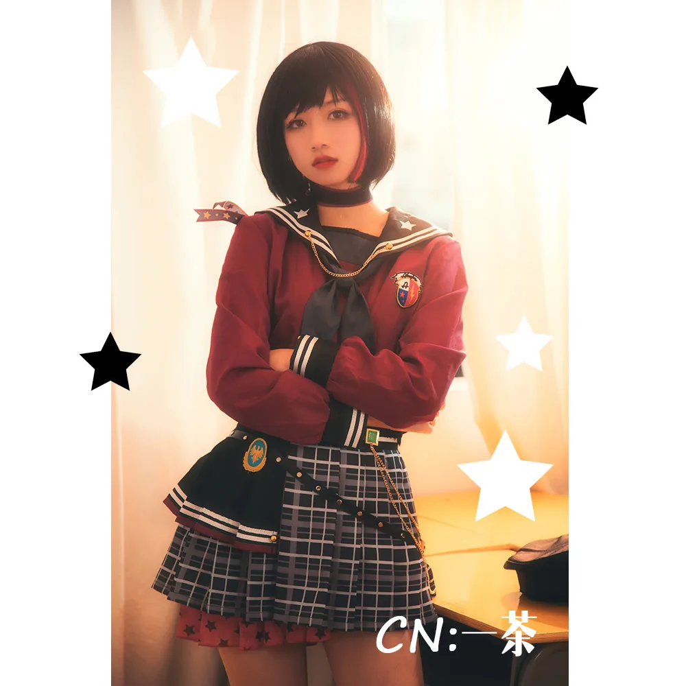 Косплей Костюм Аниме Bang Dream! Светящиеся платья Mitake Ran Рождество Хэллоуин