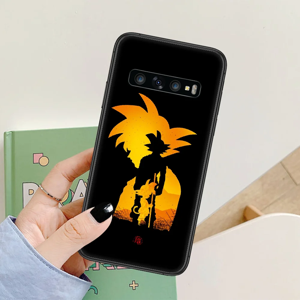 

D-Dragon Ball Goku Phone Case For Samsung Galaxy Note S 8 9 10 20 Plus E Lite Uitra black Hoesjes Fashion Funda Trend Back Soft