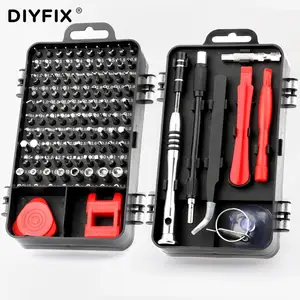 Набор прецизионных магнитных отверток 112 в 1 для iPhone, Samsung, xiaomi, телефона, планшетов, часов, для разборки, ремонта, набор ручных инструментов