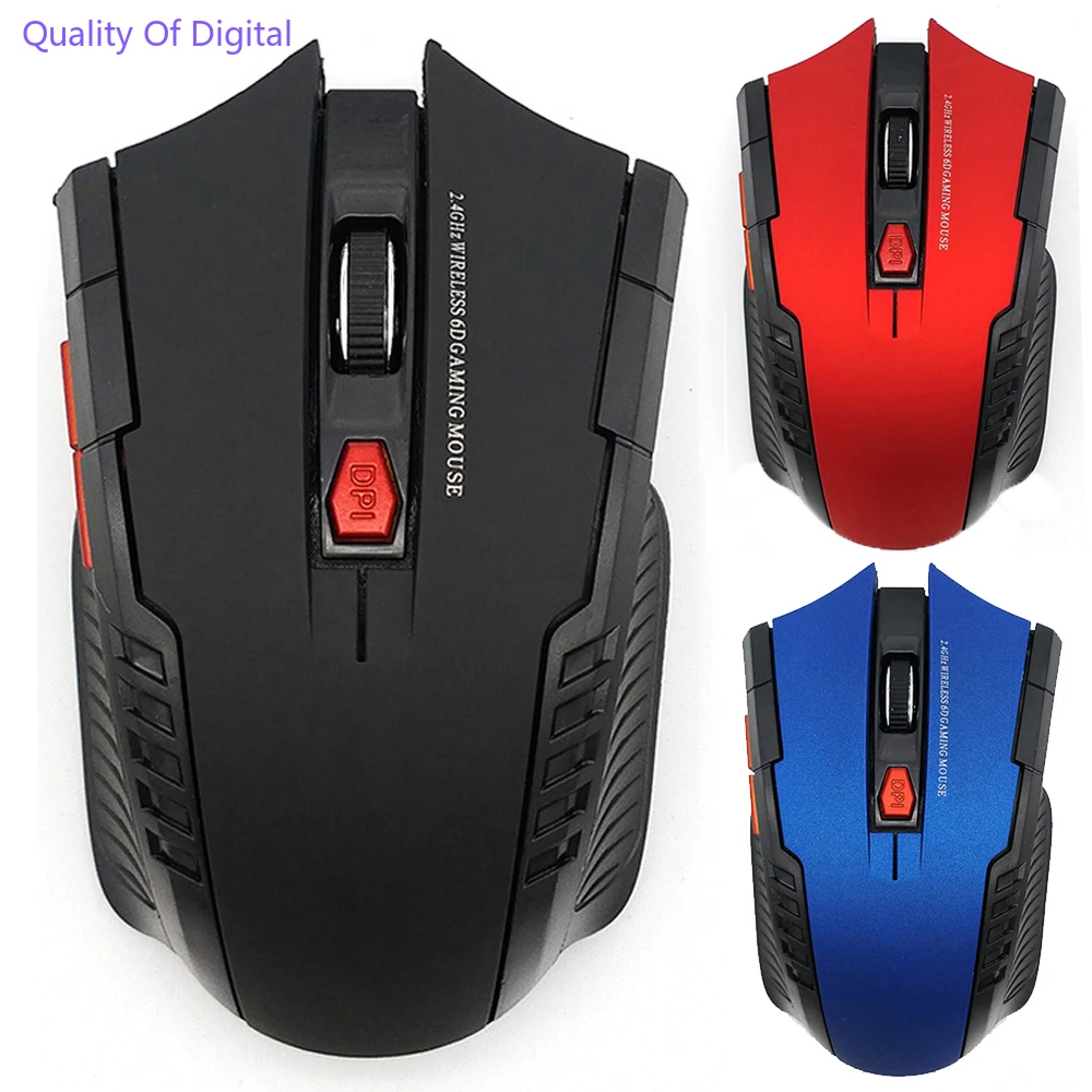 

2000DPI 2.4GHz Wireless Optical Mouse Gamer for PC Gaming Laptops New Game Wireless Mice with USB Receiver Drop Shipping Mause