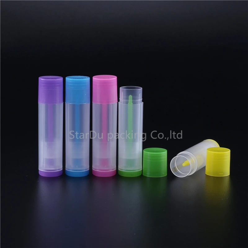 

200pcs 5ml Empty Lip Gloss Tubes Empty Cosmetic Containers Lipstick Jars Balm Tube Cap Container Maquiagem Travel Makeup Tools