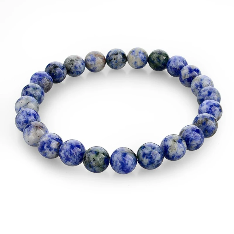 Sangsy трендовый натуральный камень розовый/синий браслет из бисера винтажный Шарм