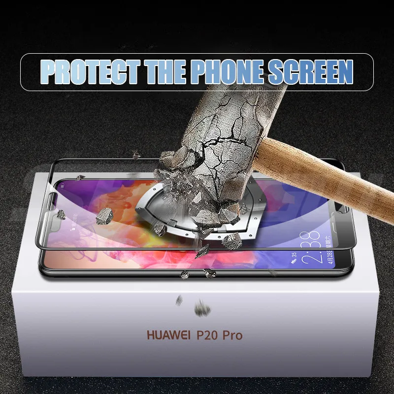 9D полное покрытие защитное стекло на huawei P20 Pro P10 P9 Lite Plus P Smart Закаленное стекло Защитная пленка чехол