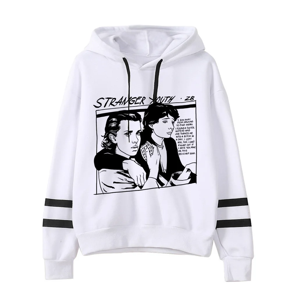 model 10 Stranger Things Hoodie Woman Hooded Hoodies Kpop Sweatshirts Kawaii Korean Oversized Harajuku Hip Hop Hoodie Sweatshirt Men - Цвет: model 10