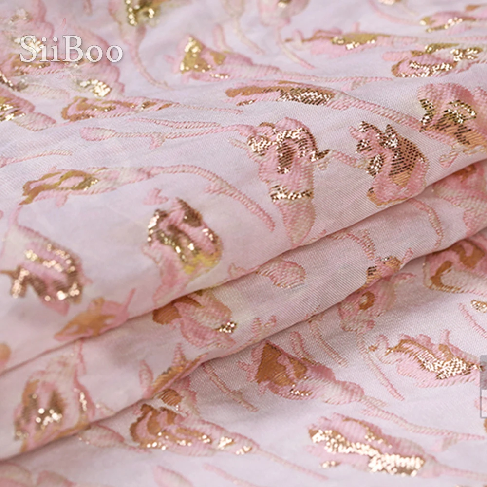 Жаккардовая парчовая ткань в американском стиле с цветочным рисунком | Дом и сад