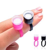 100pcs tattoos supply ring cup tools microblading pigment holder permanent makeup disposable tattoo ink cups with sponge