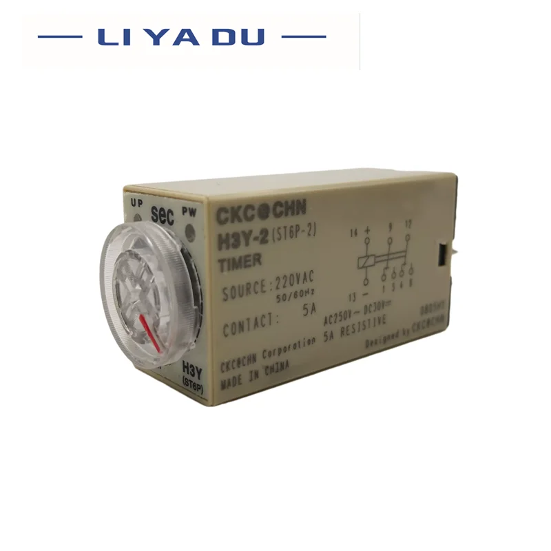 Роторный переключатель DPDT 10S/30S/60S/3M/5M/10M/30M/60M таймер задержки времени реле AC220V DC24V 12V H3Y-2 с базовым гнездом включен.