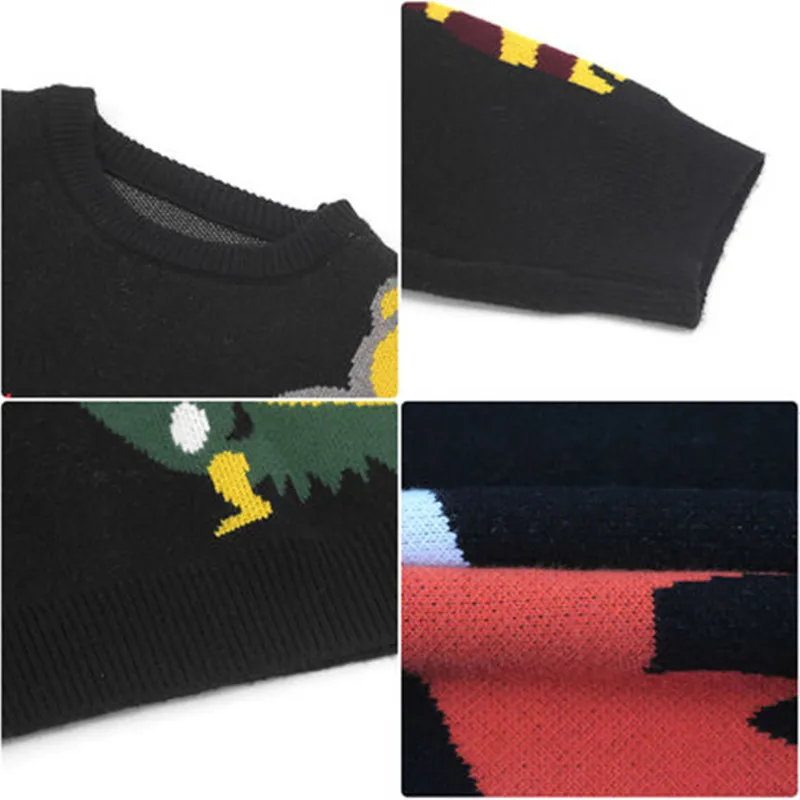 

Casual 2 Piece Set Women Animal Pattern Sweaters Outfits Long Sleeve O-Neck Knitted Pullover Sweater + Split Midi Skirt Suits