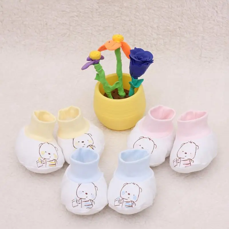 

1 Pair Newborn Cartoon Soft Cotton Baby Foot Socks Breathable Foot Protection Infant Casual Shoe Socks