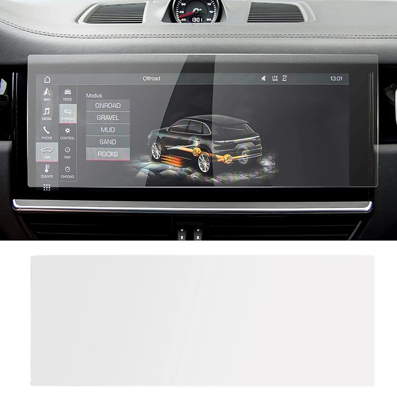 

For 2019 2020 2021 Porsche Cayenne 12.3-Inch Car Navigation Contact Screen Protective Film Display Tempered Glass Film