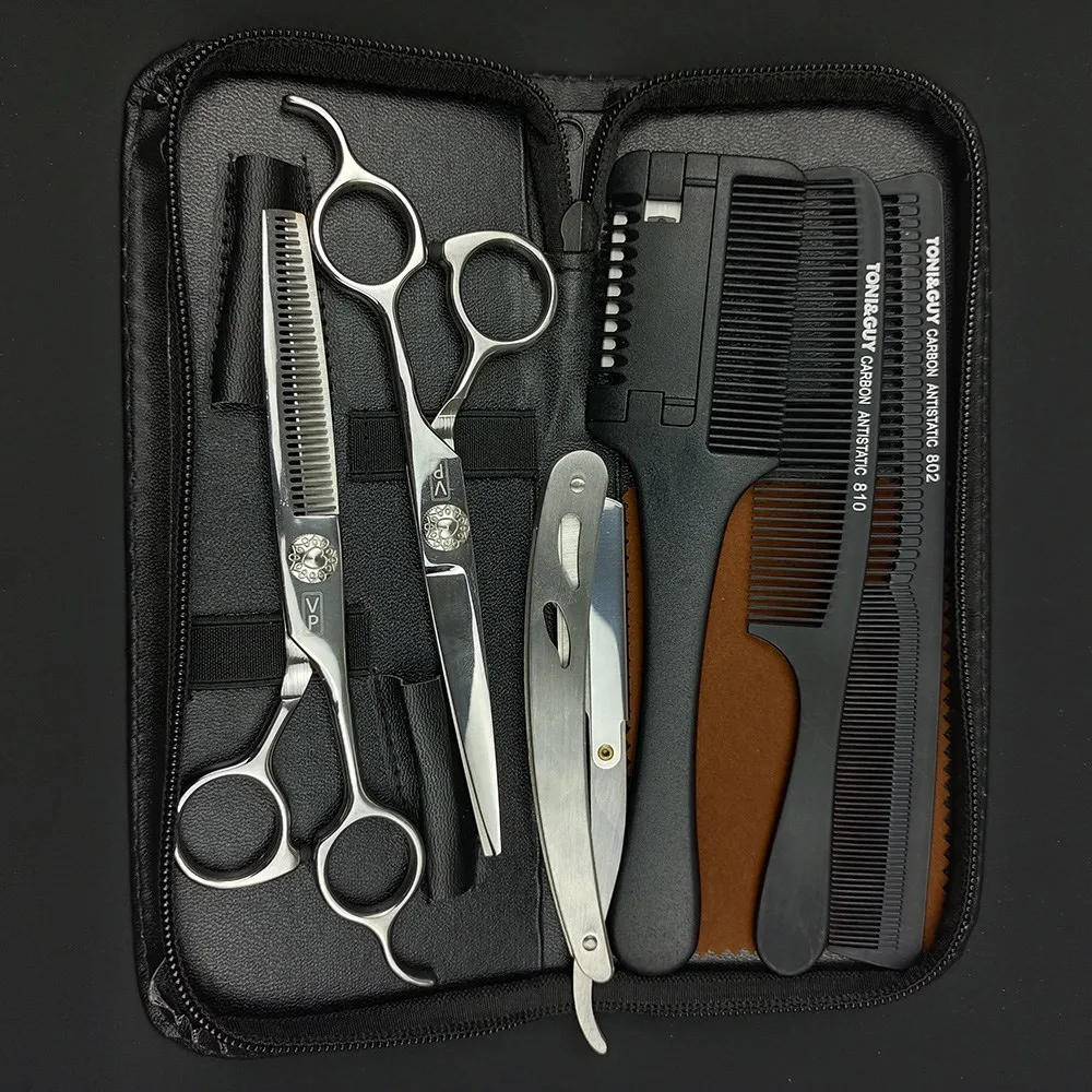 

Professional JP 440C 6 Inch For Hairdresser Hairdressing Scissors Straight Thinning Scissors Barber Supplies Kit Salon Tools