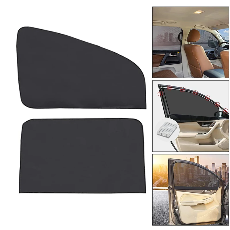 

Магнитные автомобильные солнцезащитные шторы, занавески с защитой от УФ излучения, для боковых окон автомобиля, летняя защита, 1 шт.