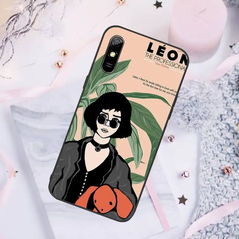 

Leon Matilda Natalie Portman Phone Case For Xiaomi Redmi note 7 8 9 pro 8T 9A 9S Mi Note 10 Lite pro