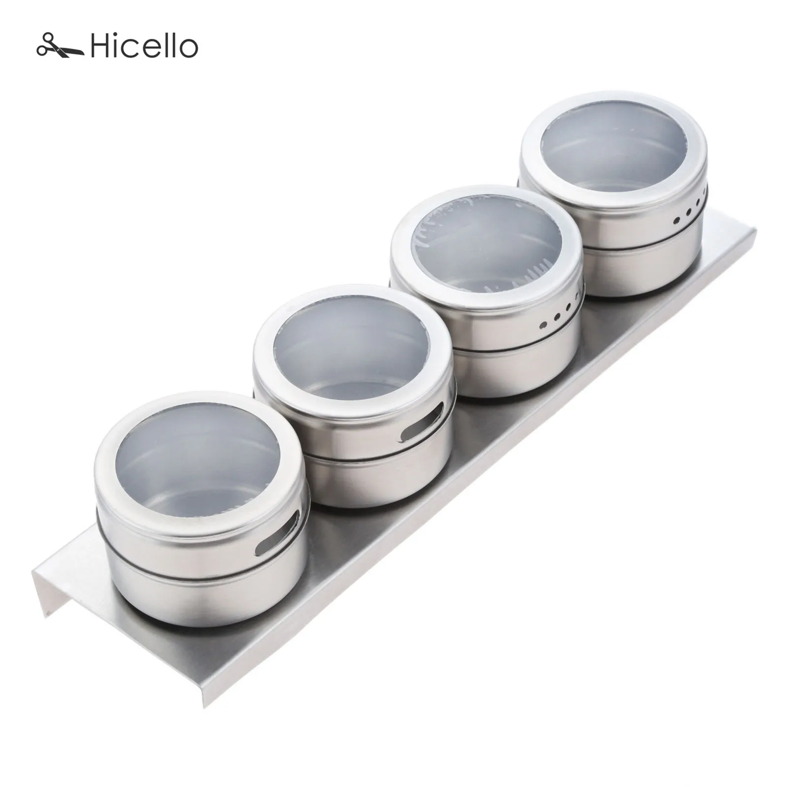 

4 шт./комплект, банки для специй из нержавеющей стали