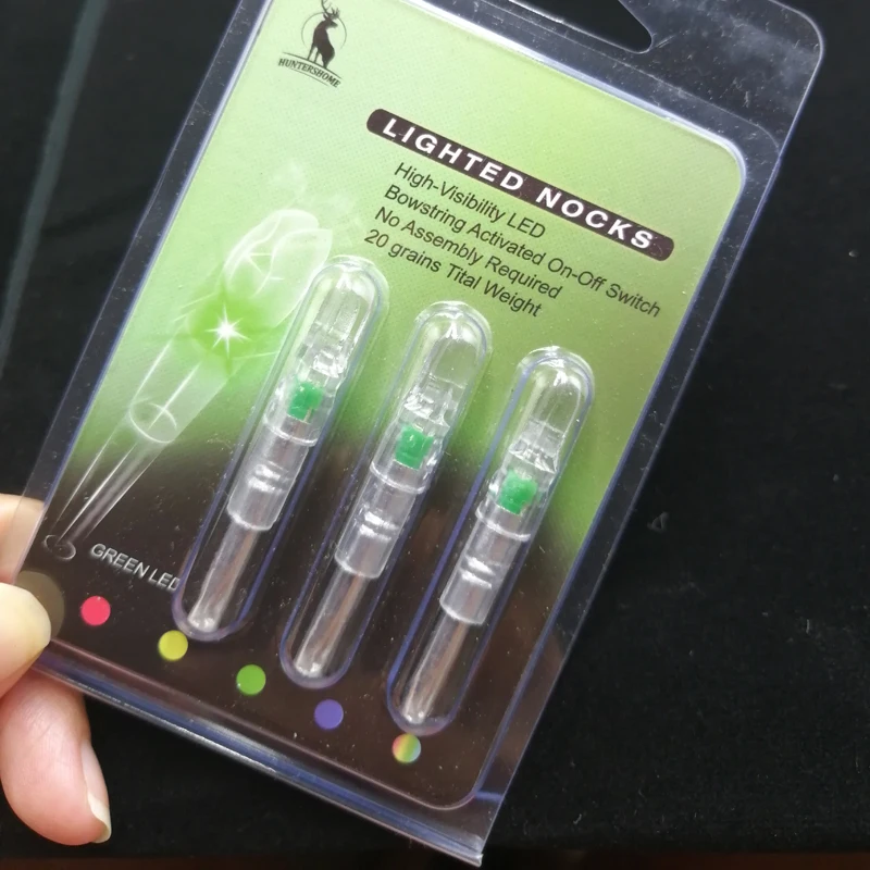 6/9 PCS Archery LED Lighted Nocks Suitable For Any Internal Diameter 6.2MM Arrow Hunting Accessories | Спорт и развлечения