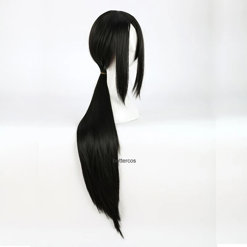 Uchiha Itachi Cosplay Wigs Long Black Heat Resistant Synthetic Hair Wig + Wig Cap