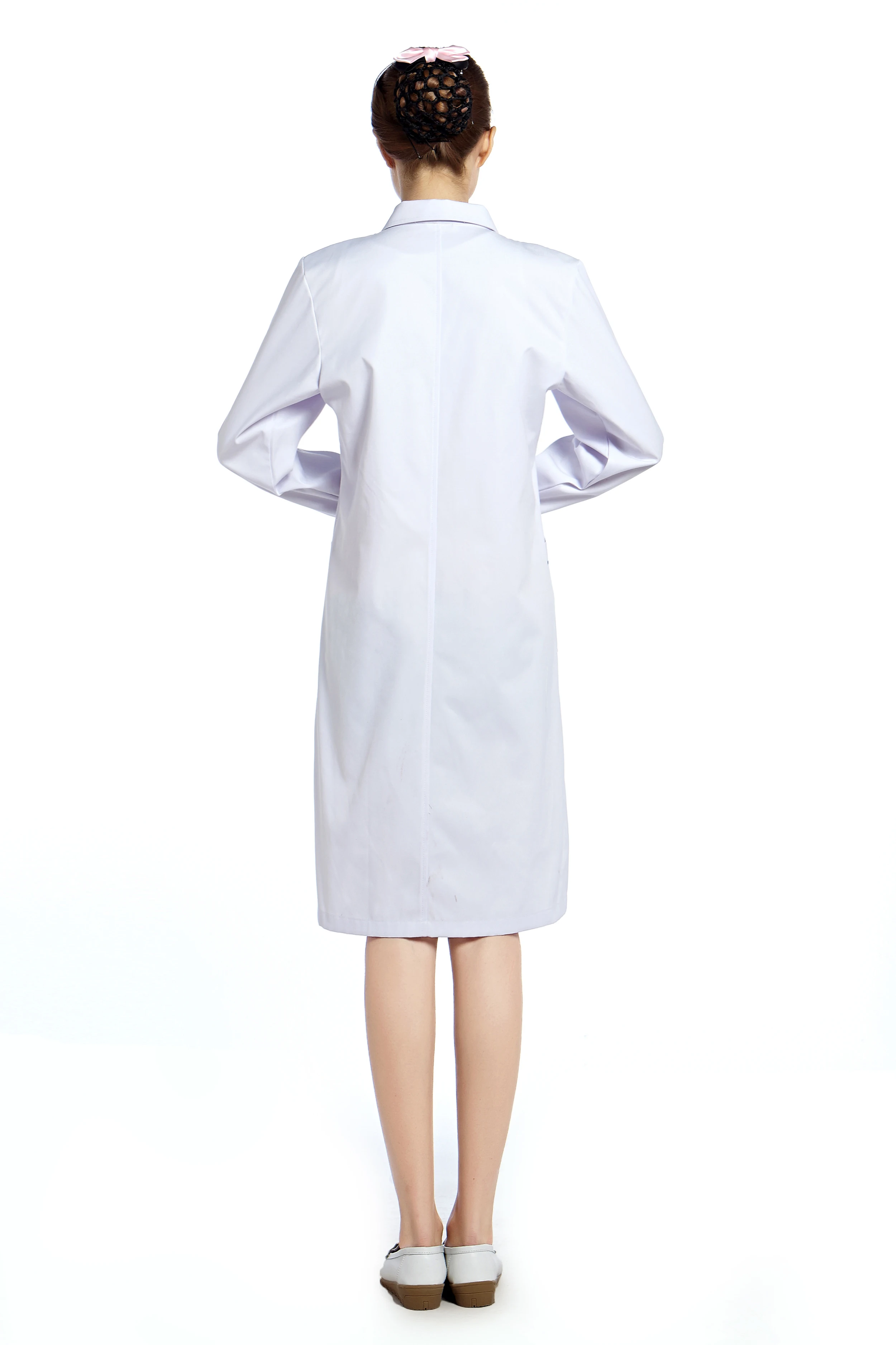 Женские лабораторный халат доктор Карнавальная одежда Длинные рукава рабочая