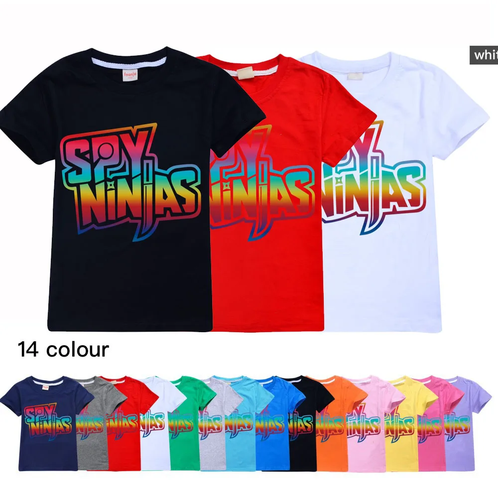 Новинка 2021 летняя детская футболка с коротким рукавом одежда шпиона ниндзя для