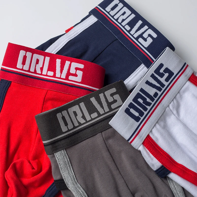 4 шт. сексуальное мужское нижнее белье трусы из хлопчатобумажной сетки дышащее