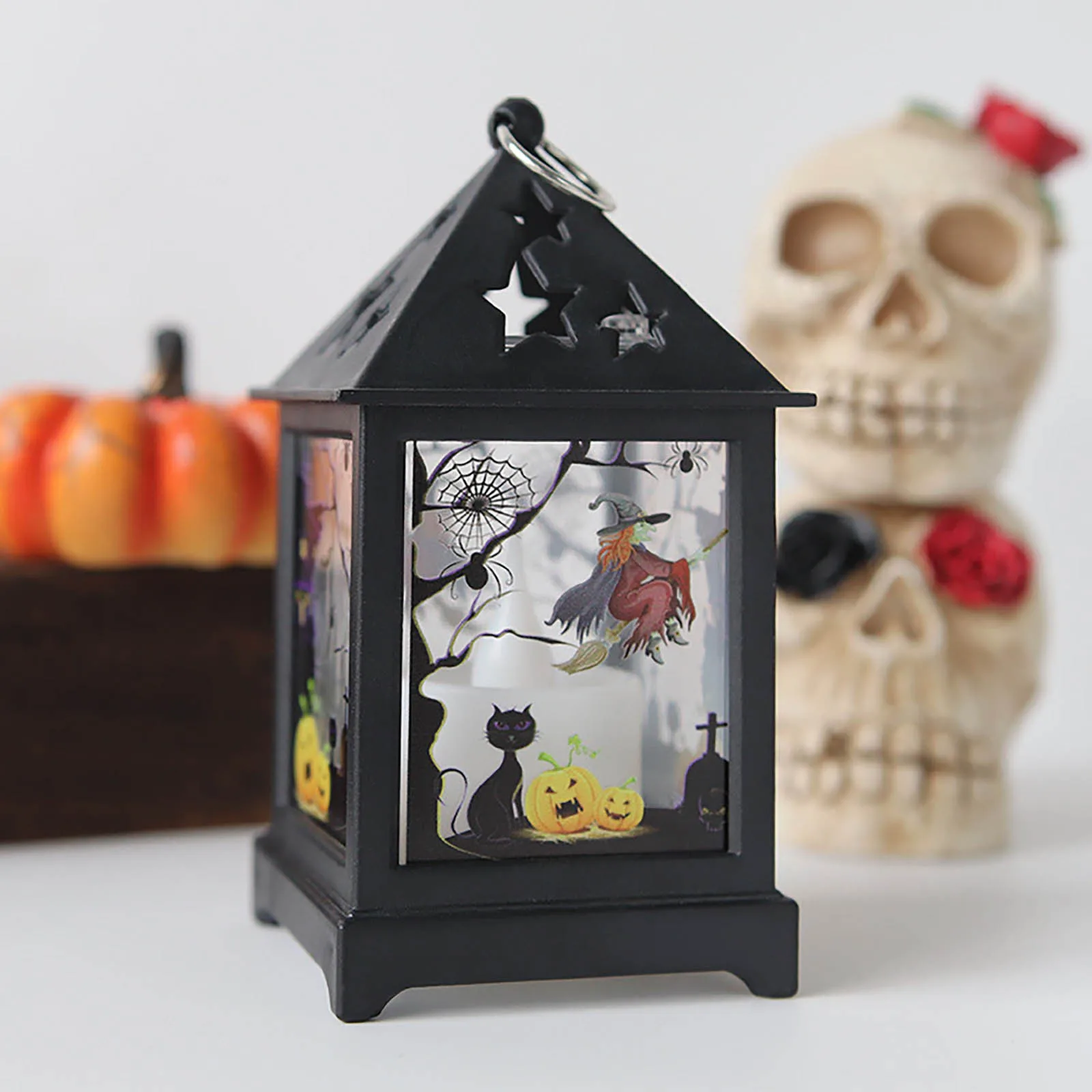 Хэллоуин тыква ведьма призрак светодиодный ночником украшение вечерние игрушка