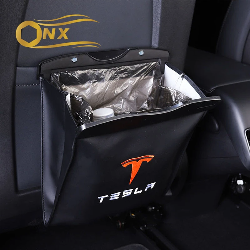 Автомобильная корзина для мусора подвесная рвоты Tesla model3 модели моделей модные