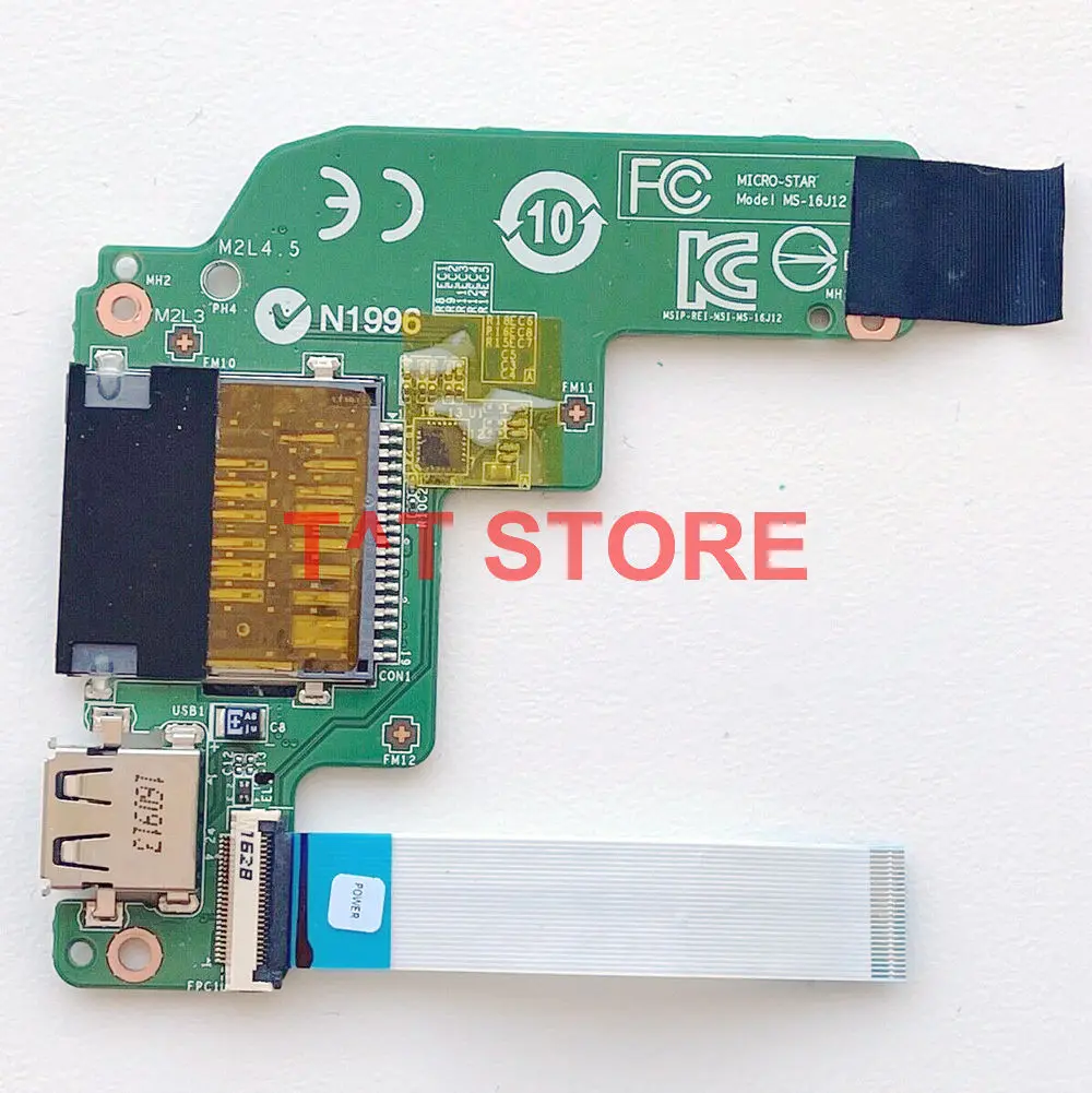 Оригинал для GE62 GE62-2QF GE72 GE62-6QF power botton USB кардридер с кабелем хорошее качество