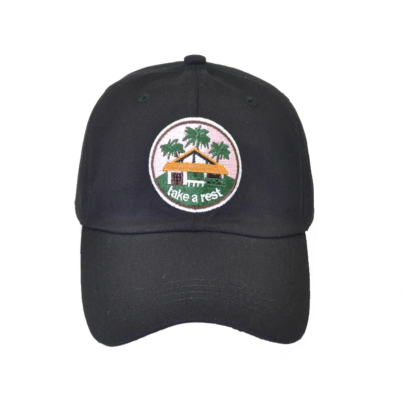 

take a rest Fashion couple embroidered baseball cap men sports hat ladies sunscreen visor cap Outdoor on foot camping hats