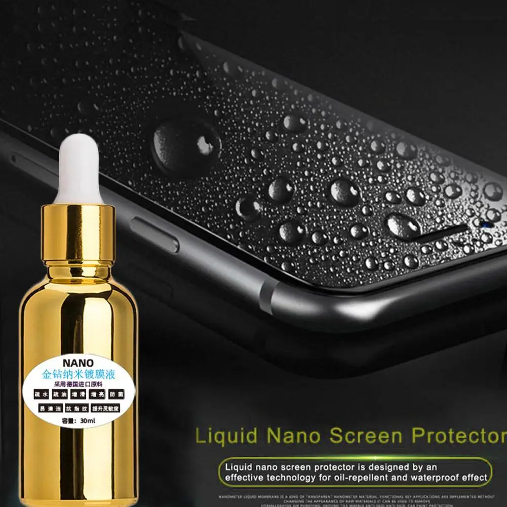 

1 PCS Bottle Nano Liquid Screen Protector For iPhone 7 Pro XS Curved Glass 6 Film Universal 11 Plus Anti-scratch Protector S5J5