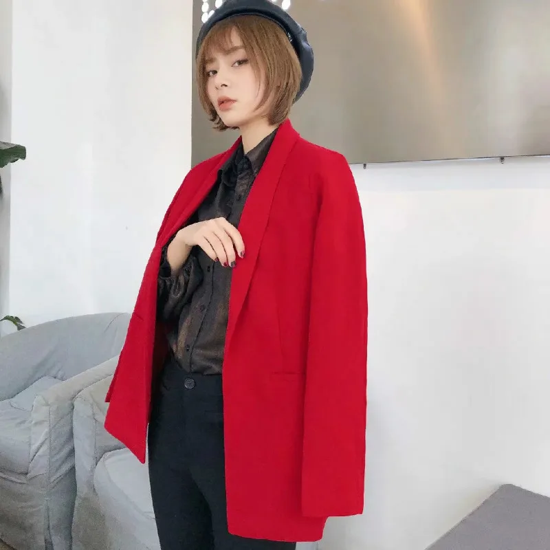 Повседневный свободный женский блейзер весна лето 2020 модная куртка средней