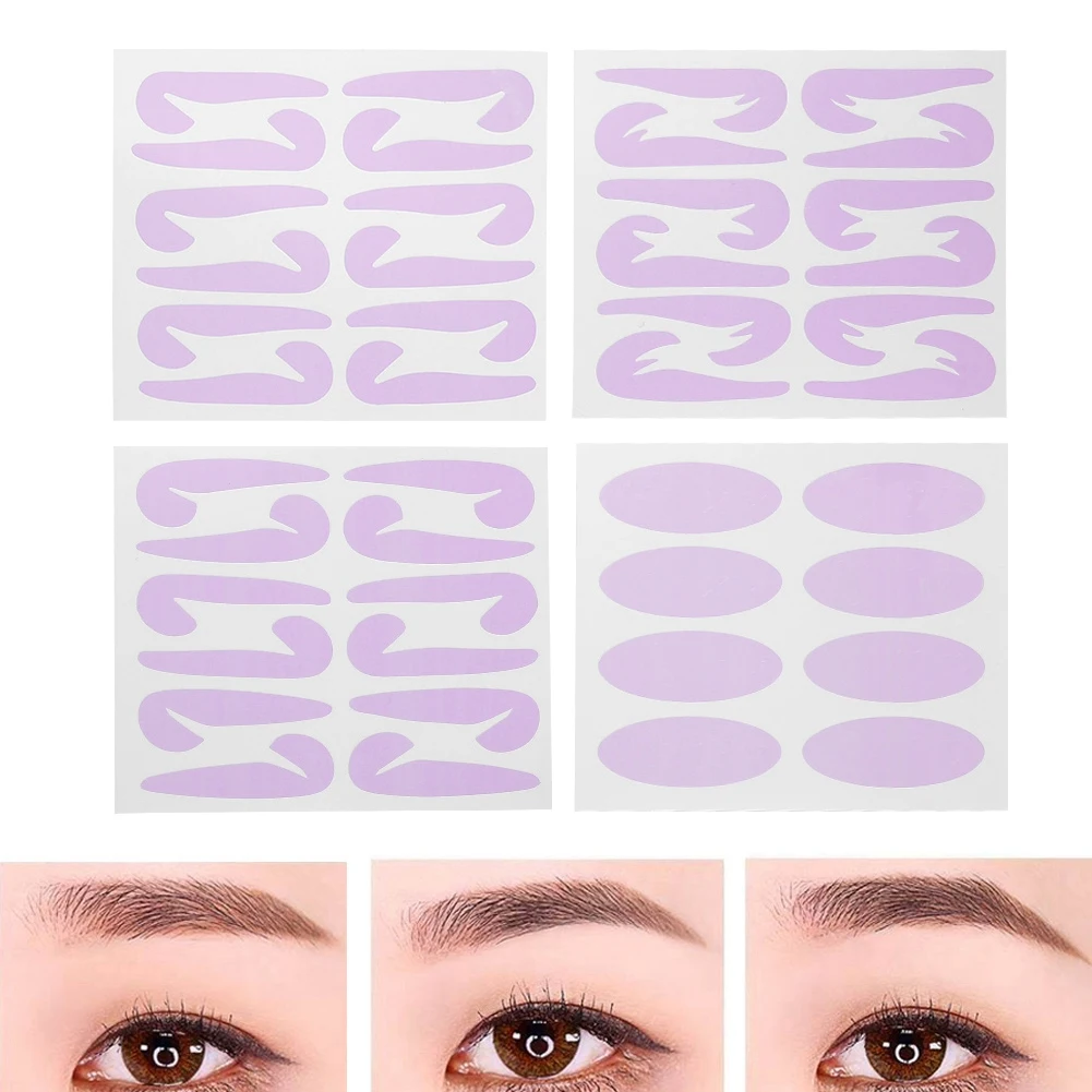 

24Pairs / Set Eyebrows Templates Plastic Eyebrows Molding Stencils DIY Makeup Models Eyebrows Templates Tool