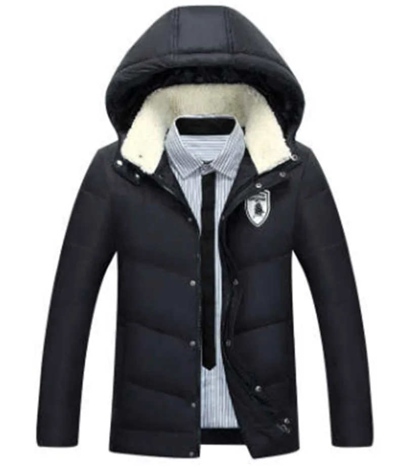 

Youth Down Jacket Men's Student Korean Handsome Trend Detachable Hat Winter Thickening Short Coat Trend