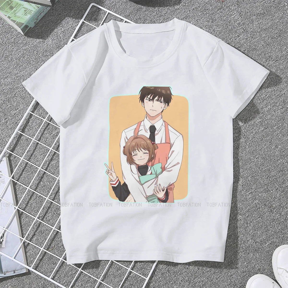 

Sakura Touya Female Shirts Card Captor Sakura Anime Loose Vintage Women Tshirts Harajuku Casual Feminine Blusas