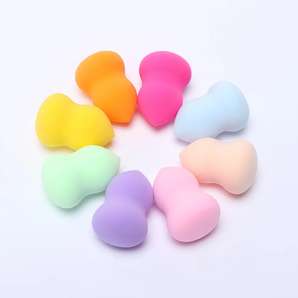 4.2*6cm Gourd Shaped Makeup Sponge Powder Puff Three-Dimensional Latex Powder Puff Makeup Beauty Tools Cosmetic Puff Colors Tool