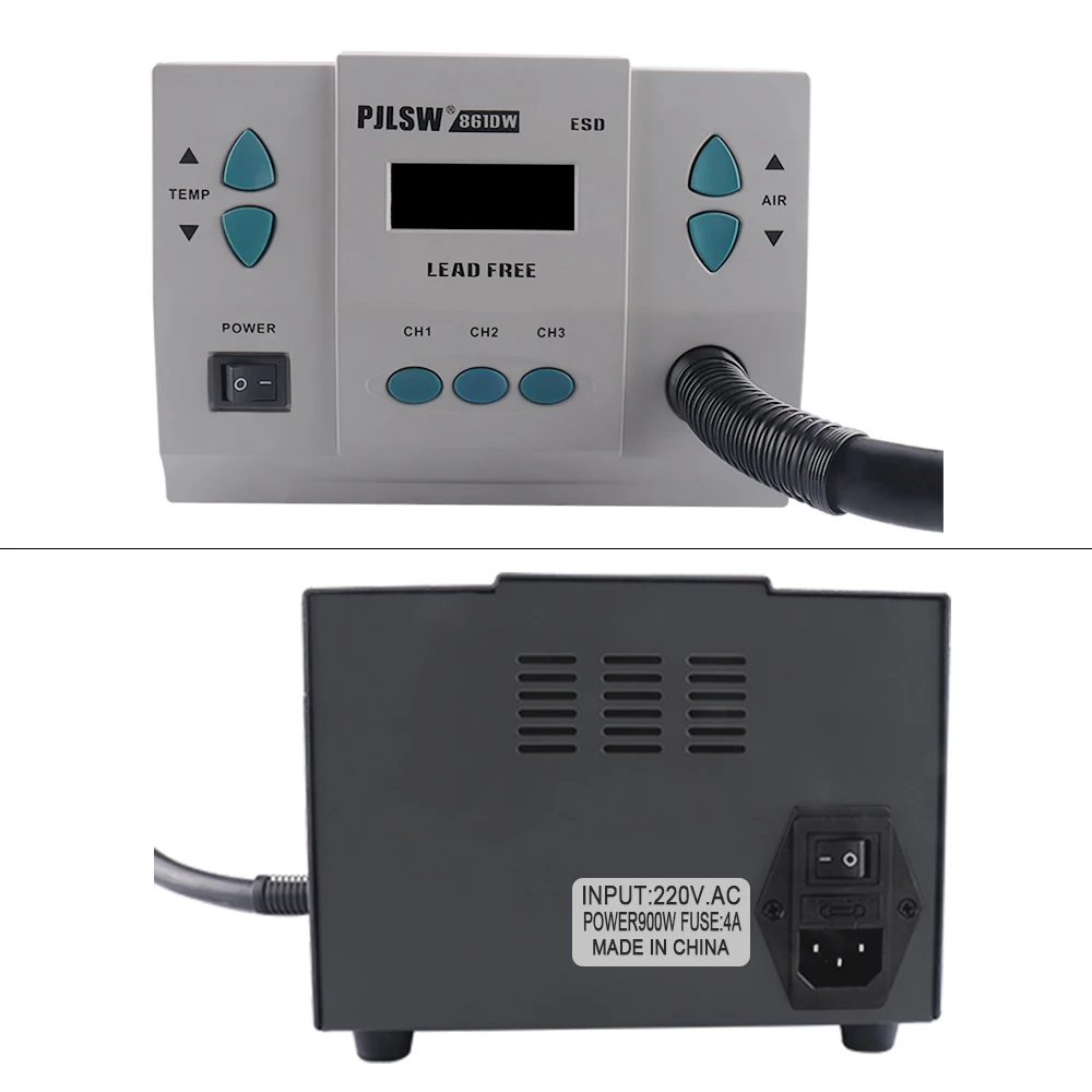 Паяльная станция PJLSW 861DW 900 Вт С бессвинцовым термофеном|Паяльные станции| |
