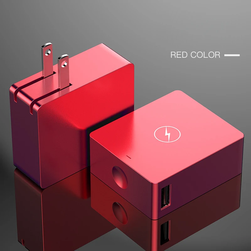 Красный 3в1 мини банк питания QI беспроводной банк питания USB портативное зарядное устройство Внешняя батарея для Xiaomi Iphone huawei зарядное устройство батарея в 1 - Цвет: Красный
