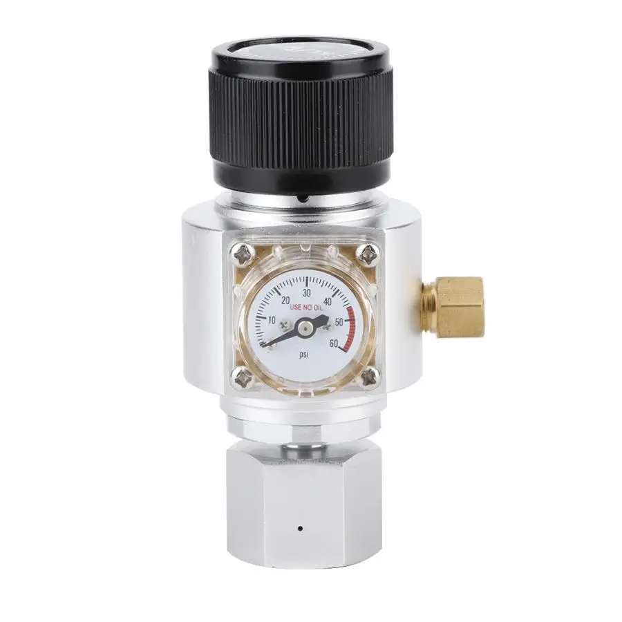 Миниатюрный Регулятор газа CO2 редукционный клапан для соды адаптер бутылки с