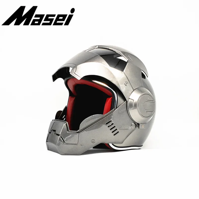 Masei Железный человек шлем мотоциклетный винтажный Ретро полушлем открытый каска