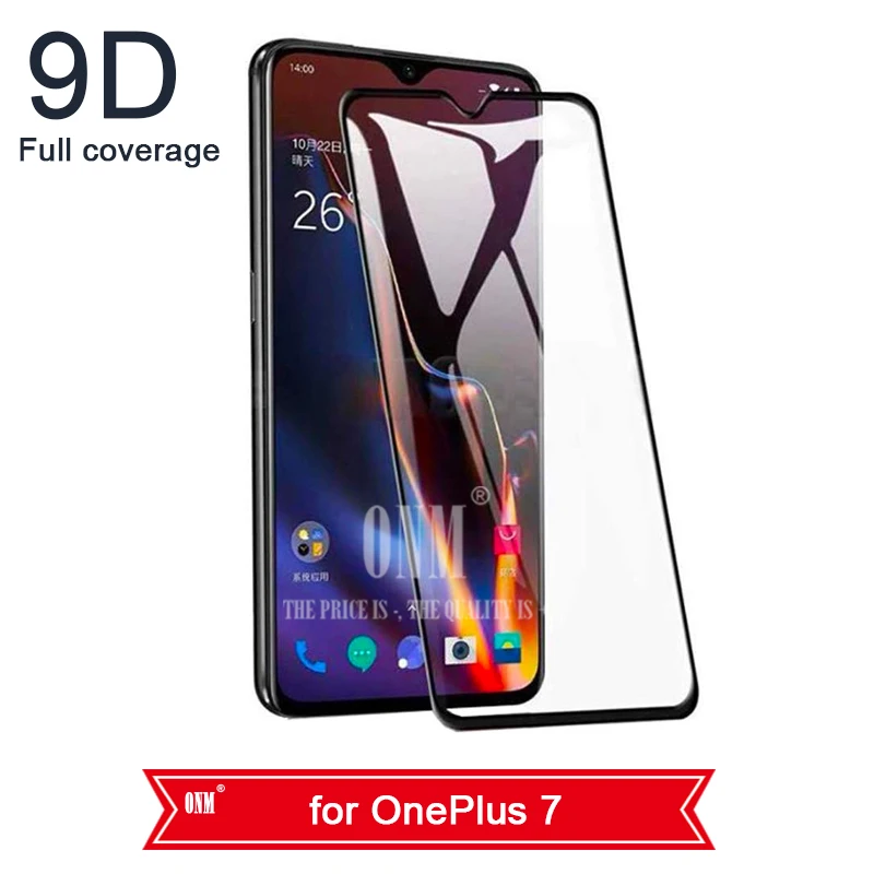 for OnePlus 7 9D закаленное стекло для OnePlus 7 7T 6 6T полное покрытие изогнутая защитная пленка на экран для OnePlus 7 7T 6 6T защитное стекло - Цвет: for OnePlus 7