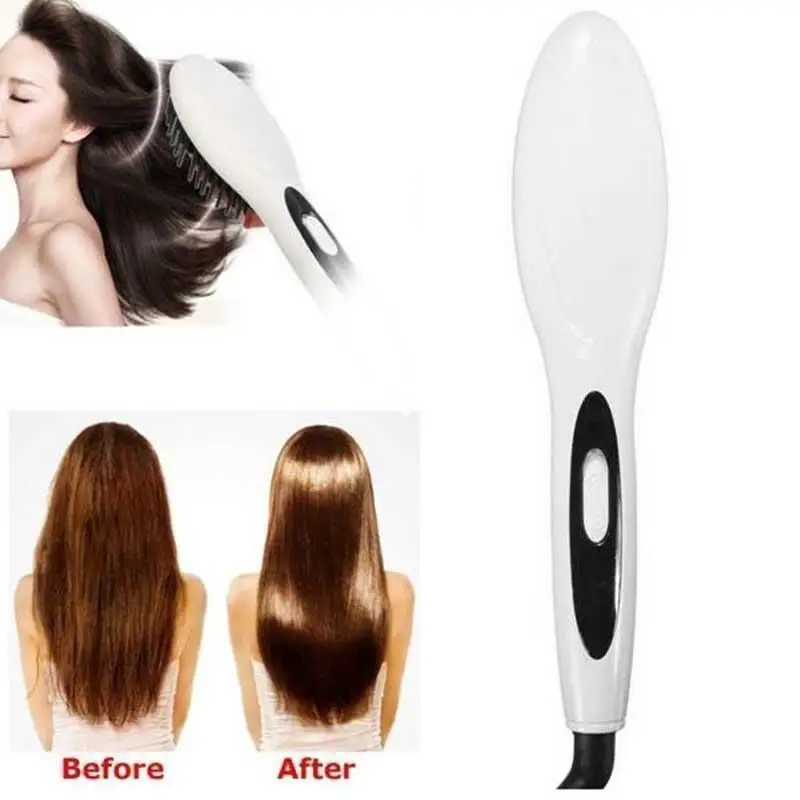 Цифровой электрический выпрямитель для волос расческа распутывания выпрямители