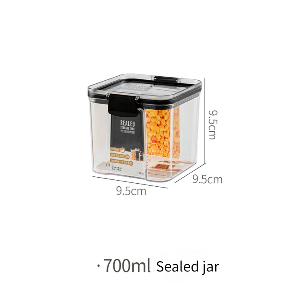 

460/1300/1800ML Food Storage Container Plastic Kitchen Refrigerator Noodle Box Multigrain Storage Tank Transparent Sealed Cans