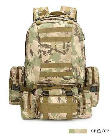 CP 50л открытый Рюкзак Molle военный тактический рюкзак Спортивная Сумка Водонепроницаемый походный рюкзак для путешествий - Цвет: CP