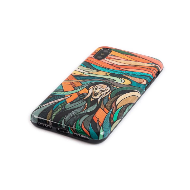 11 Pro глянцевый мягкий силиконовый чехол для iPhone 6S 6 7 8 Plus XS MAX XR художественный