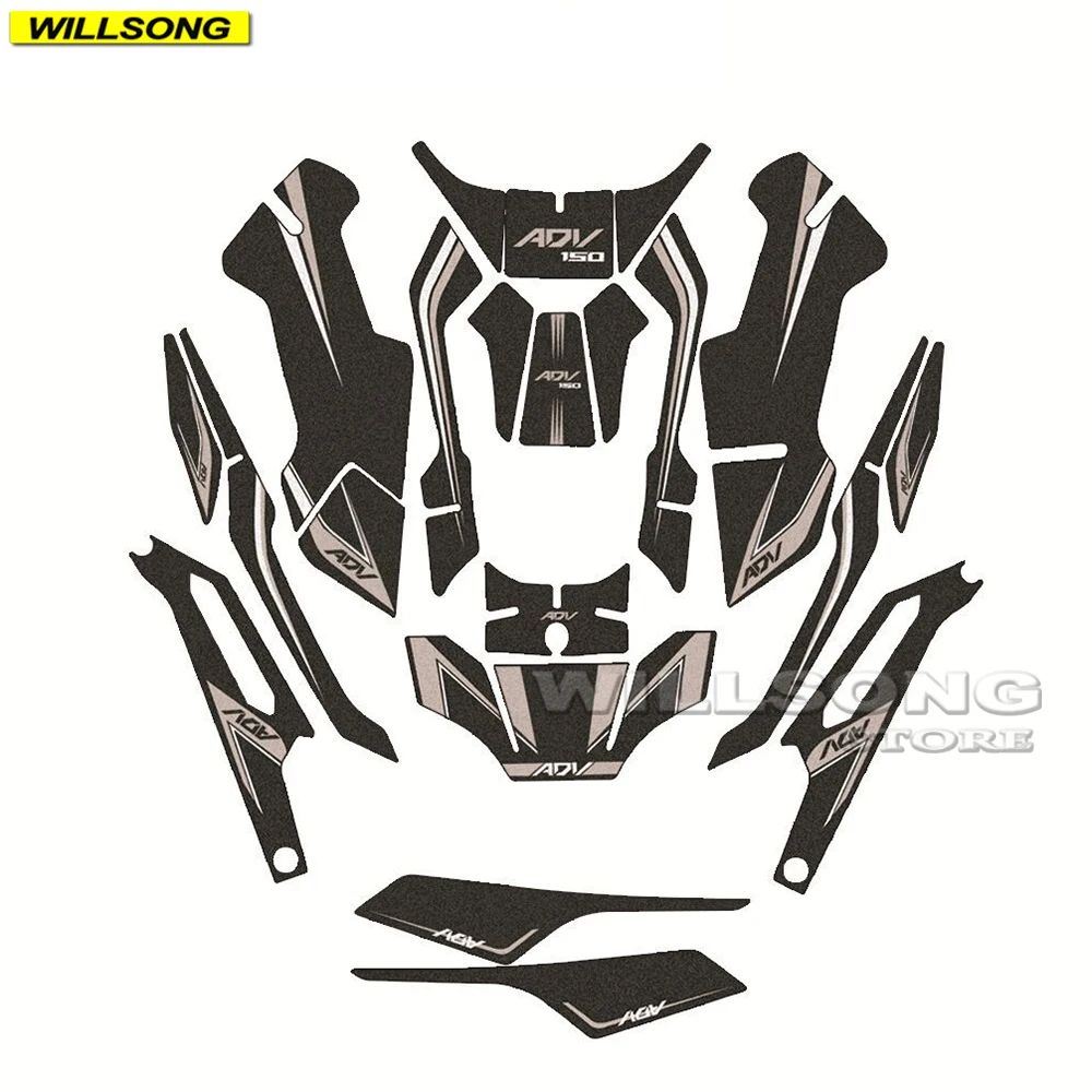

Fairing Body Anti Slip Sticker Tank Pad Decals Kit Protector Decorative For HONDA X-ADV 150 Motorcycle Accessories