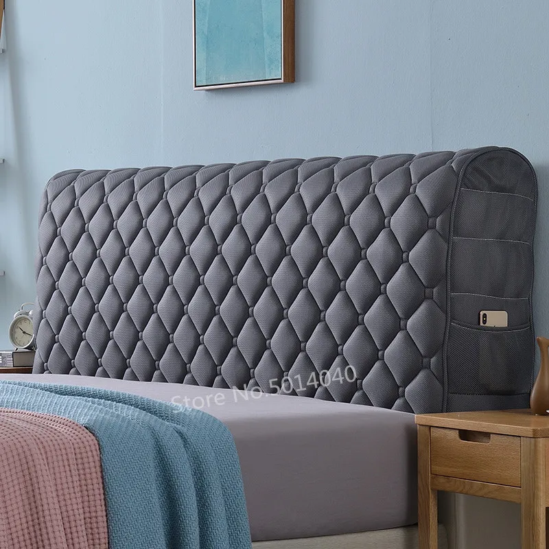 

European fabric Bed Cover 120-220cm All Inclusive Fabric Comforters Dust Proof Elastic Bed Headboard Cover Protective Cover