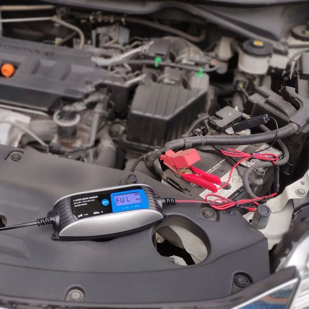 Зарядное устройство для мотоциклетных и автомобильных аккумуляторов 6 в 12 В 0 8 А 4