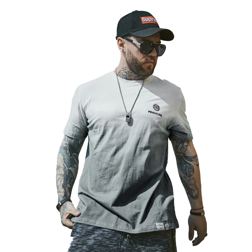 Мужская хлопковая футболка без рукавов в стиле хип хоп уличная Однотонная