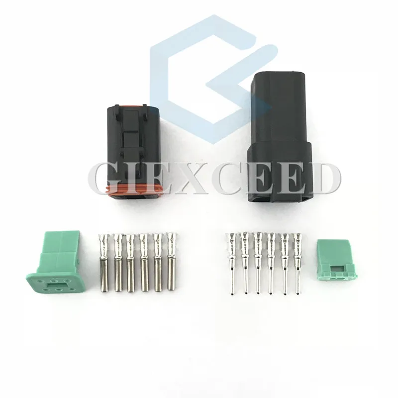 6 Pin Черный DT DT06-6S DT04-6P авто автомобиль скорость акселератора педаль Разъем