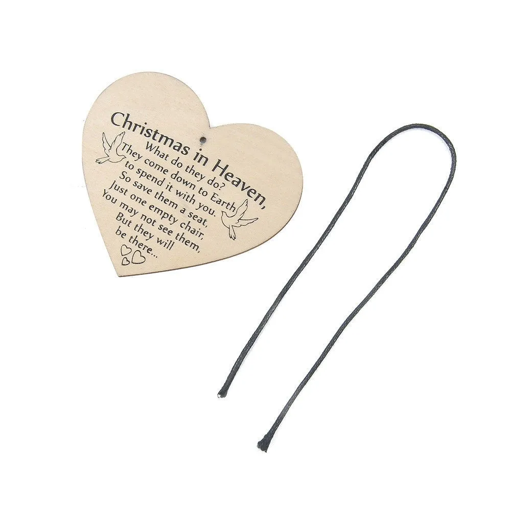 1 шт. Рождественская деревянная любовь рождественский чип висячий Подарок